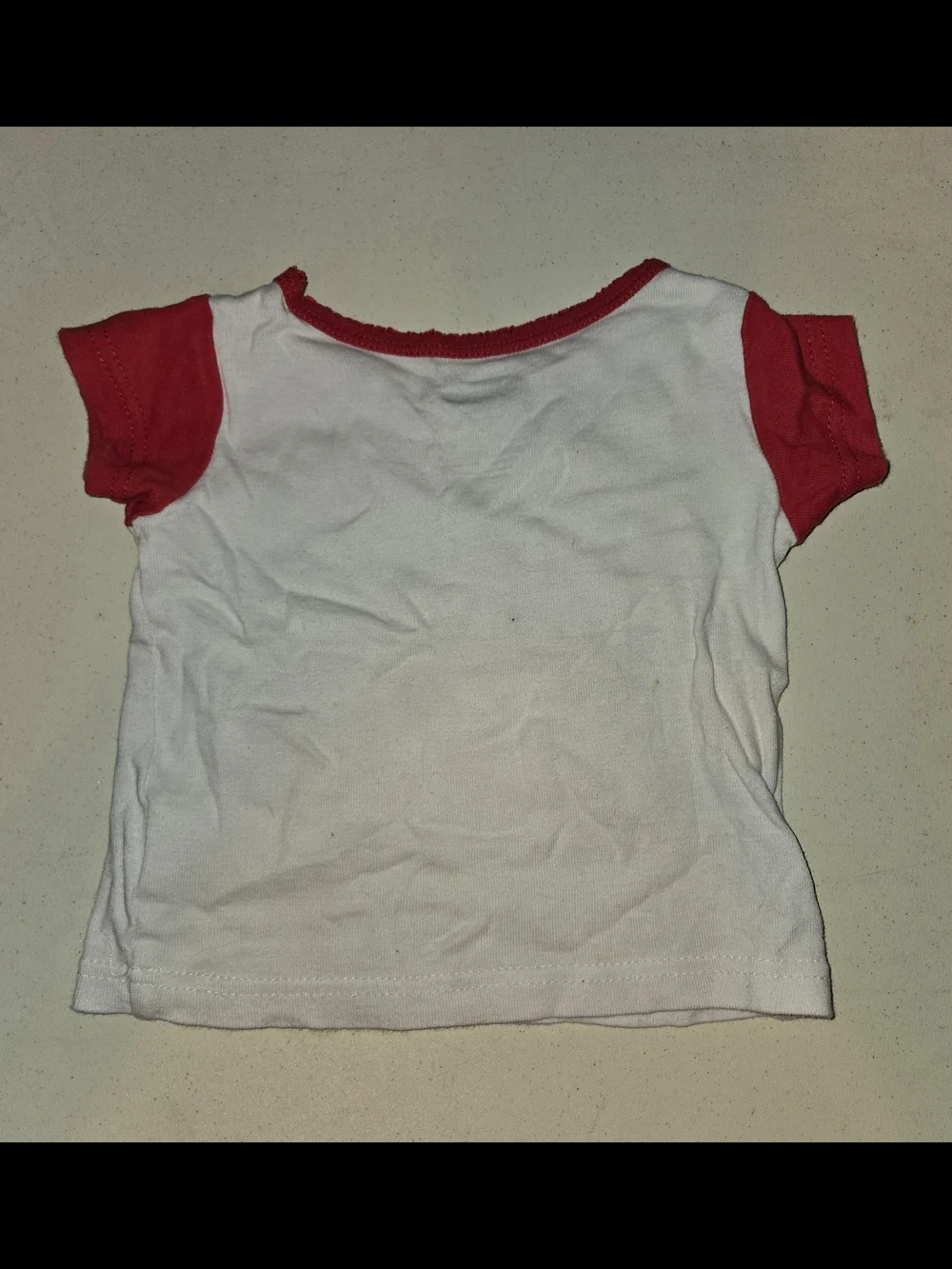 Disney Minnie Mouse White Tee with Red Accents And Pajamas Set SZ 18M